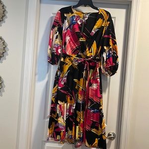 Multi color New York and company dress worn once